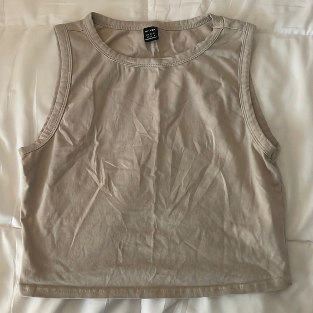 SHEIN Beige Women’s Crop Top Size Medium